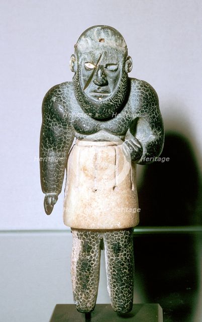Statuette of the genie La Balafre, Bactrian, end of 3rd to the start of 2nd millenium BC. Artist: Unknown