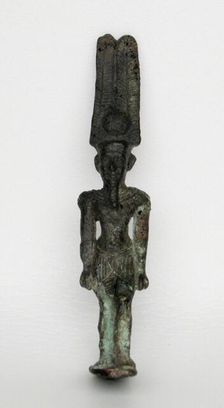 Statuette of the God Amun-Re, Egypt, Third Intermediate Period, Dynasty 21-25 (about 1069-664 BCE). Creator: Unknown