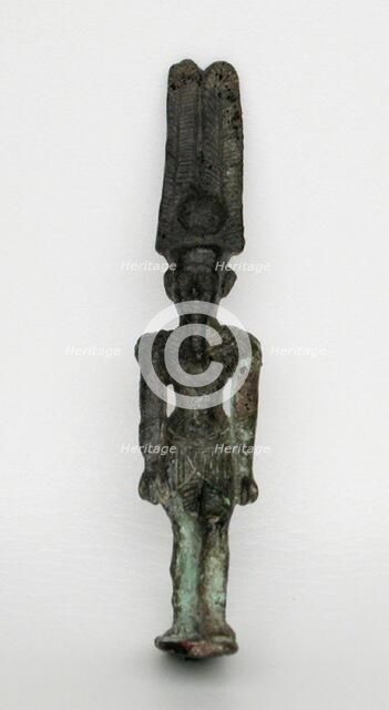 Statuette of the God Amun-Re, Egypt, Third Intermediate Period, Dynasty 21-25 (about 1069-664 BCE). Creator: Unknown.