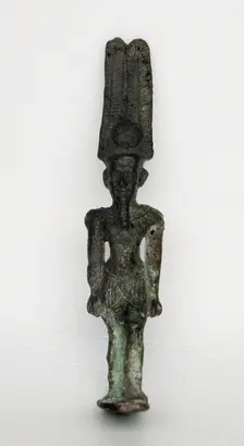 Statuette of the God Amun-Re, Egypt, Third Intermediate Period, Dynasty 21-25 (about 1069-664 BCE). Creator: Unknown