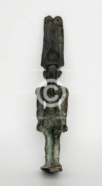 Statuette of the God Amun-Re, Egypt, Third Intermediate Period, Dynasty 21-25 (about 1069-664 BCE). Creator: Unknown.
