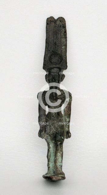 Statuette of the God Amun-Re, Egypt, Third Intermediate Period, Dynasty 21-25 (about 1069-664 BCE). Creator: Unknown.
