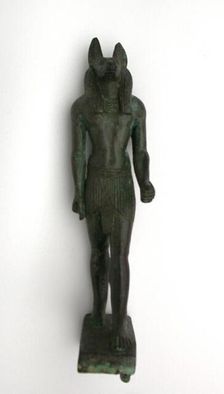 Statuette of the God Anubis, Egypt, Third Intermediate-Late Periods, Dynasties 21-31... Creator: Unknown