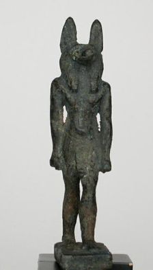 Statuette of the God Anubis, Egypt, Third Intermediate Period-Late Period, Dynasty 21-31... Creator: Unknown