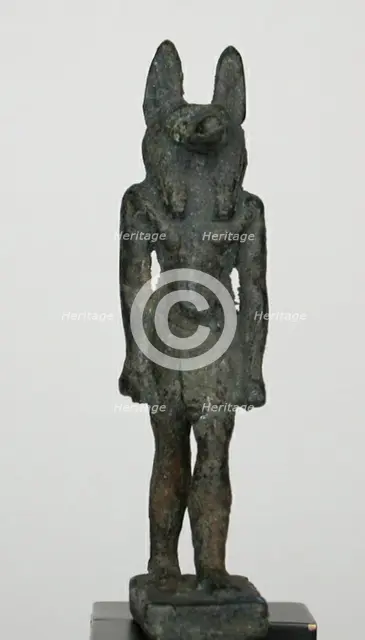 Statuette of the God Anubis, Egypt, Third Intermediate Period-Late Period, Dynasty 21-31... Creator: Unknown.
