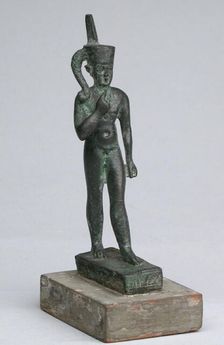 Statuette of the God Harpocrates, Egypt, Late Period-Ptolemaic Period (664-30 BCE). Creator: Unknown
