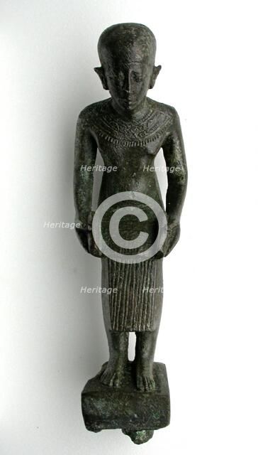Statuette of the God Imhotep, Egypt, Third Intermediate Period-Late Period, Dynasties 25-26... Creator: Unknown.