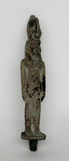 Statuette of the Goddess Mut, Egypt, Third Intermediate Period, Dynasty 21-25 (abt 1069-664 BCE). Creator: Unknown