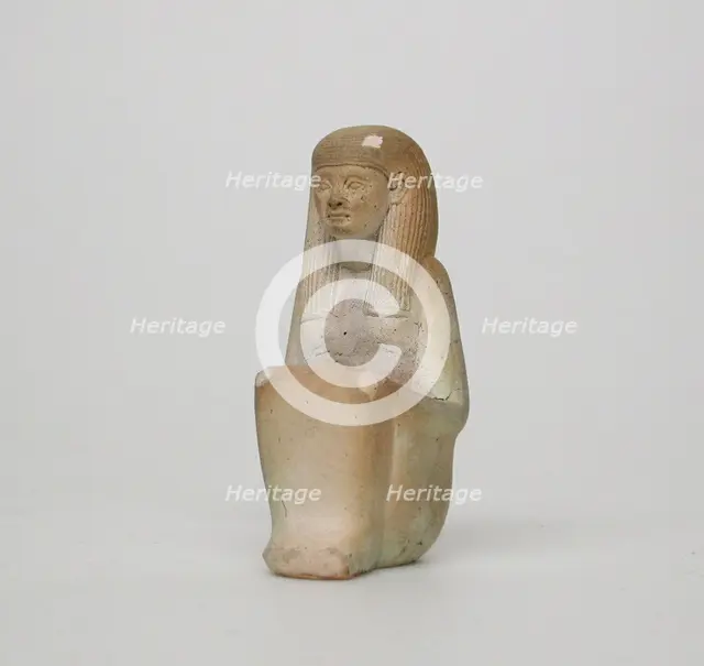 Statuette of the Goddess Maat, Egypt, New Kingdom, Dynasty 18 or earlier (1623-1293 BCE). Creator: Unknown.