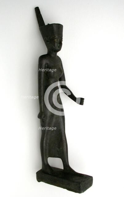 Statuette of the Goddess Neith, Egypt, Late Period, Dynasty 26 (664-525 BCE). Creator: Unknown.