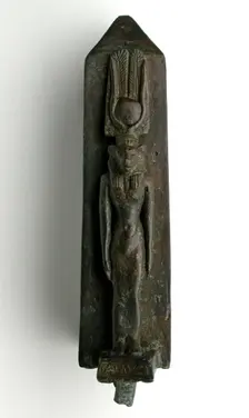 Statuette of the Goddess Wadjet, Egypt, Late Period, Dynasty 26 (664-525 BCE). Creator: Unknown