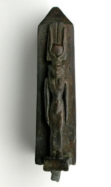 Statuette of the Goddess Wadjet, Egypt, Late Period, Dynasty 26 (664-525 BCE). Creator: Unknown