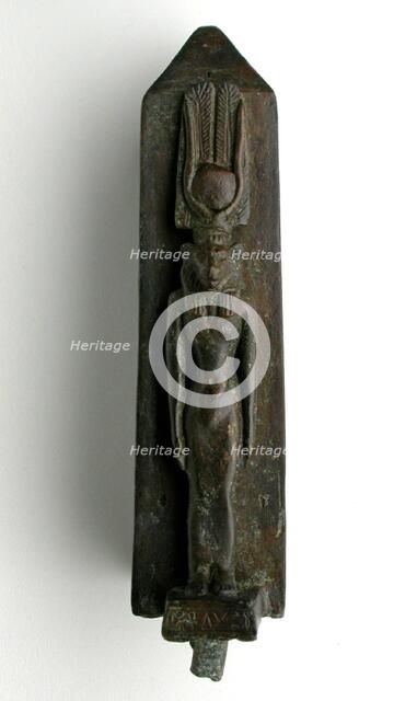 Statuette of the Goddess Wadjet, Egypt, Late Period, Dynasty 26 (664-525 BCE). Creator: Unknown.