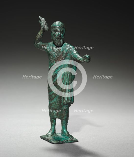 Statuette of Tinia (Zeus), 500-475 BC. Creator: Unknown.