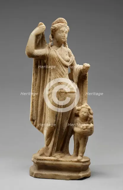Statuette of Venus and Cupid (Venus Genetrix type), 2nd century A.D. Creator: Unknown.