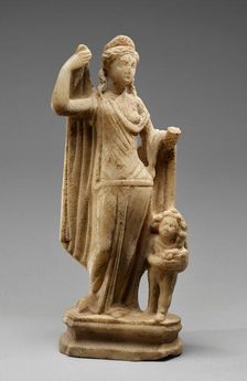 Statuette of Venus and Cupid (Venus Genetrix type), 2nd century A.D. Creator: Unknown