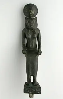 Statuette of Wadjet or Sekhmet, Egypt, Late Period, Dynasty 26 (664-525 BCE). Creator: Unknown