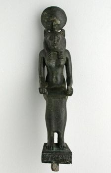 Statuette of Wadjet or Sekhmet, Egypt, Late Period, Dynasty 26 (664-525 BCE). Creator: Unknown