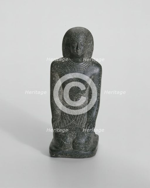 Statuette of Wesir-nakht, Egypt, Late Period, Dynasty 31 (about 342-332 BCE). Creator: Unknown.