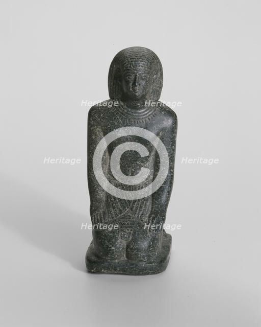 Statuette of Wesir-nakht, Egypt, Late Period, Dynasty 31 (about 342-332 BCE). Creator: Unknown.