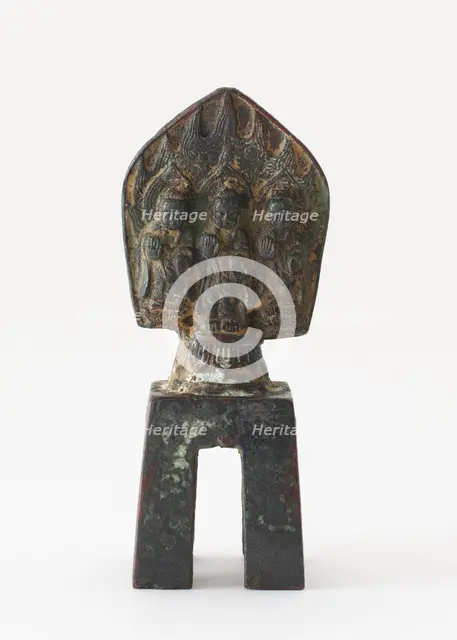 Statuette: Buddhist trinity, Period of Division, 556. Creator: Unknown.