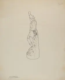 Statuette, c. 1937. Creator: Yolande Delasser