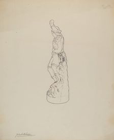 Statuette, c. 1937. Creator: Yolande Delasser