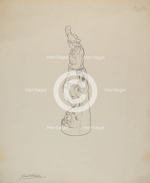 Statuette, c. 1937. Creator: Yolande Delasser.