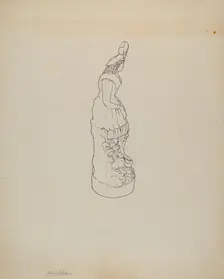 Statuette, c. 1939. Creator: Yolande Delasser