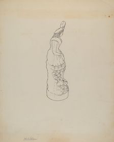 Statuette, c. 1939. Creator: Yolande Delasser