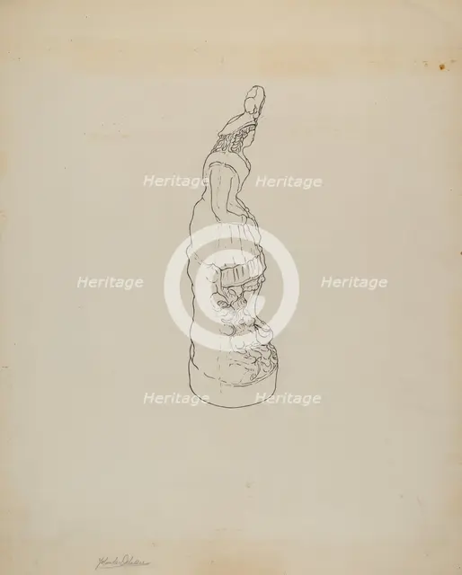 Statuette, c. 1939. Creator: Yolande Delasser.