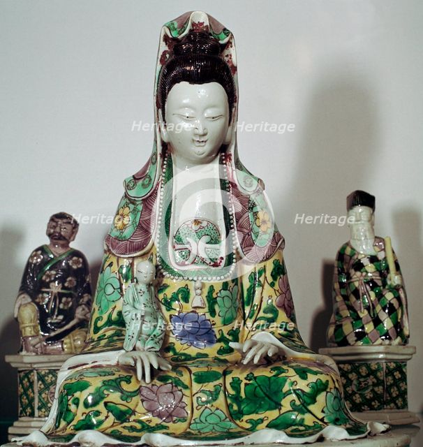 Statuette Chinese of Kuan-Yin, 17th century. Artist: Unknown
