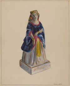 Statuette (Queen Victoria), c. 1936. Creator: Mina Lowry