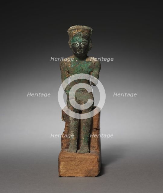 Statuette: Seated Amen-Ra, 715-525 BC. Creator: Unknown.