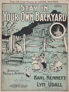 Stay in your own backyard 1899. Creator: Unknown