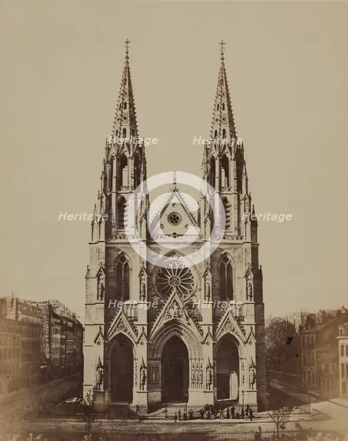 Ste. Clotilde, Paris, between 1860 and 1870. Creator: Edouard Baldus.