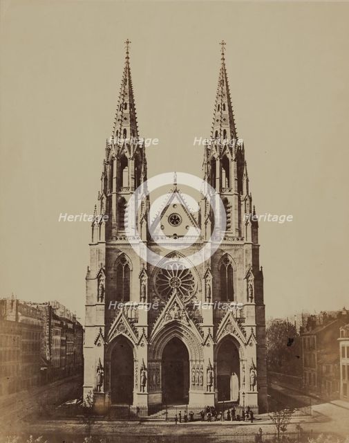 Ste. Clotilde, Paris, between 1860 and 1870. Creator: Edouard Baldus.
