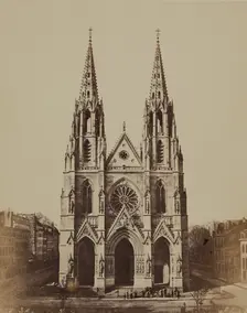Ste. Clotilde, Paris, between 1860 and 1870. Creator: Edouard Baldus