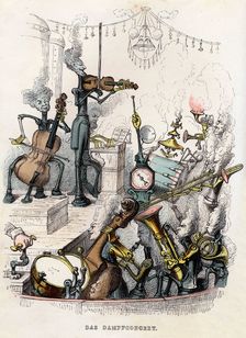 Steam Concert, 1844. Creator: Grandville, Jean-Jacques (1803-1847)