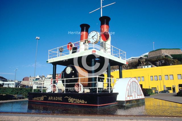 Steam clock 'Ariadne,' St Helier, Jersey, Channel Islands. Creator: Peter Thompson.