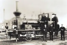 Steam engine no 9, Landskrona, Sweden, 1902. Creator: Unknown