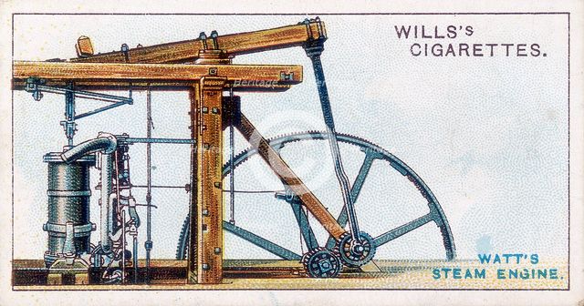 Steam engine by James Watt, 1915. Creator: Anon.