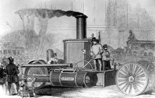 Steam fire engine, New York, USA, 1858. Creator: Unknown