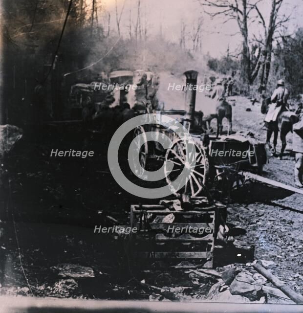 Steam locomotive, c1914-c1918. Artist: Unknown.