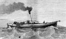 Steam-launch for the cable-ship Faraday, 1874. Creator: Unknown