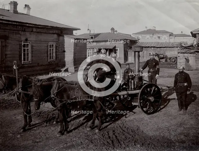 Steam Machine "Maliutka" of the Irkutsk Fire Association, 1908. Creator: Unknown.