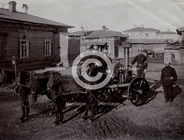 Steam Machine "Maliutka" of the Irkutsk Fire Association, 1908. Creator: Unknown.