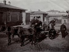 Steam Machine "Maliutka" of the Irkutsk Fire Association, 1908. Creator: Unknown