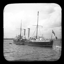 Steam ship, unknown name/location, c1900s. Creator: Robert Augustus Henry L'Estrange