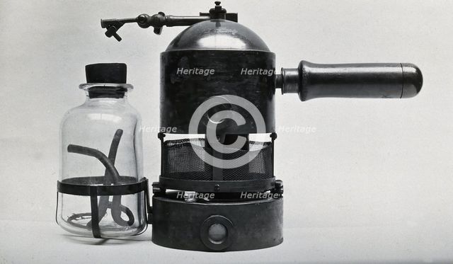 Steam spray used by Joseph Lister, c1880s. Creator: Unknown.